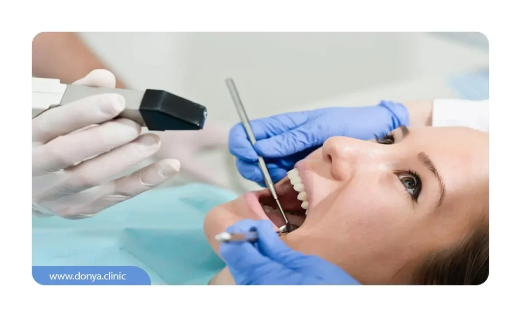 مرحله اول : معاینه دندان ها 