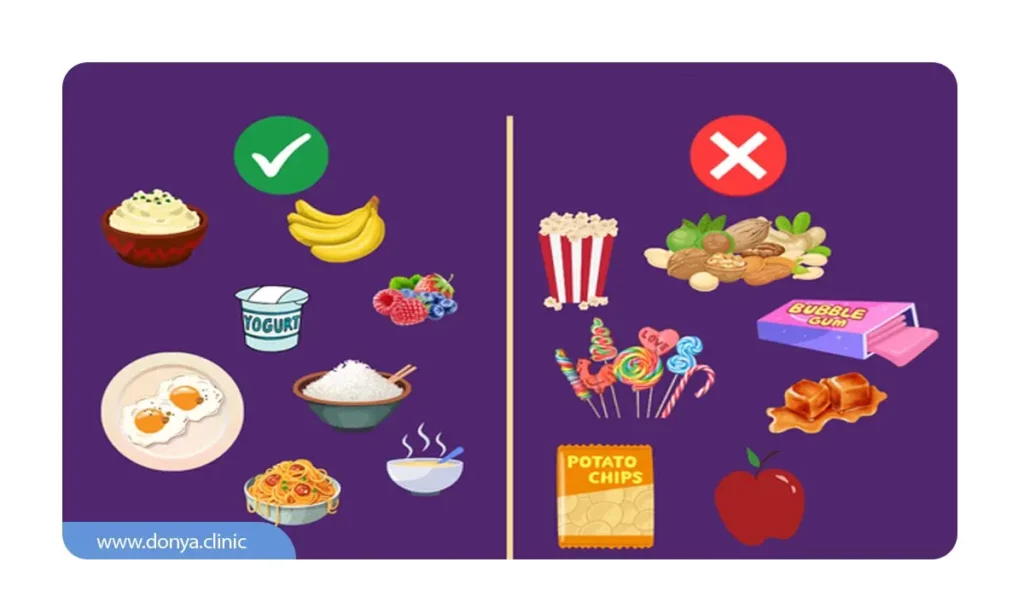 تغذیه مناسب در زمان ارتودنسی 