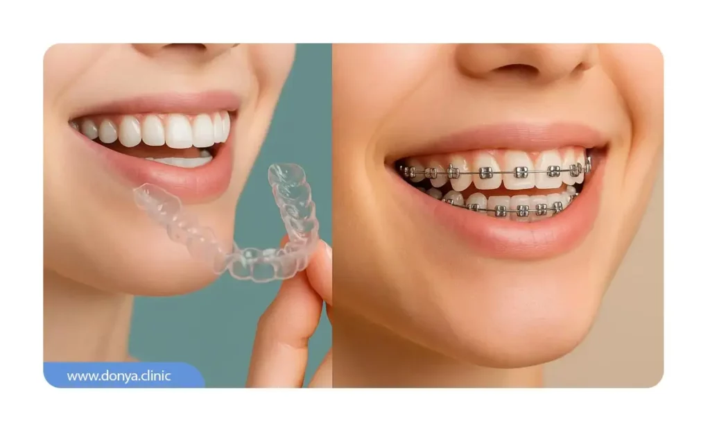 انجام ارتودنسی و لمینت دندان