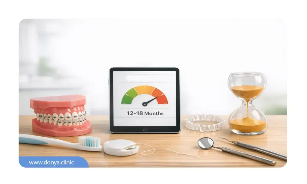 طول درمان ارتودنسی چقدر
باید باشد  